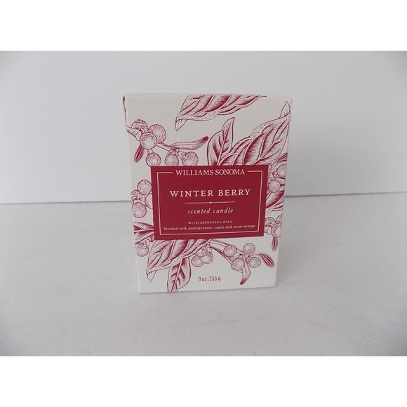 Williams Sonoma Winter Berry candle 9 ounces NEW - Picture 2 of 4